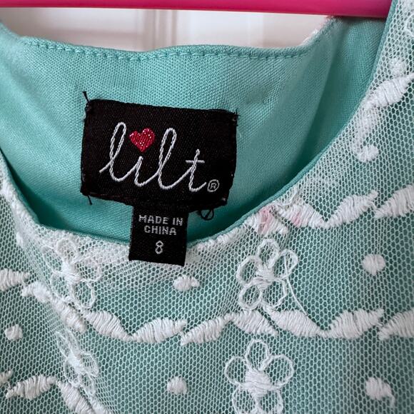 Lilt Size 8 Party Dress Sleeveless Lace Overlay - Picture 5 of 5